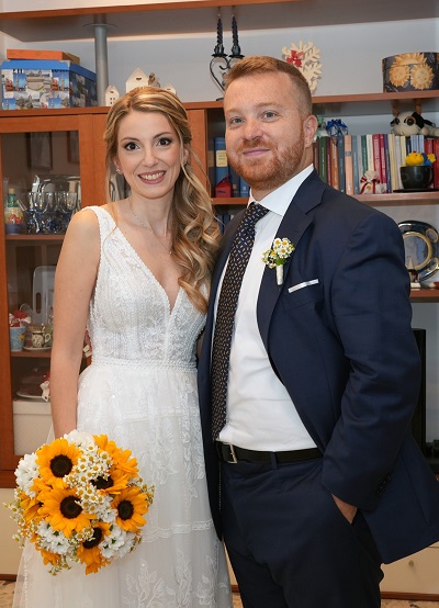 Francesco con la sorella Chiara 